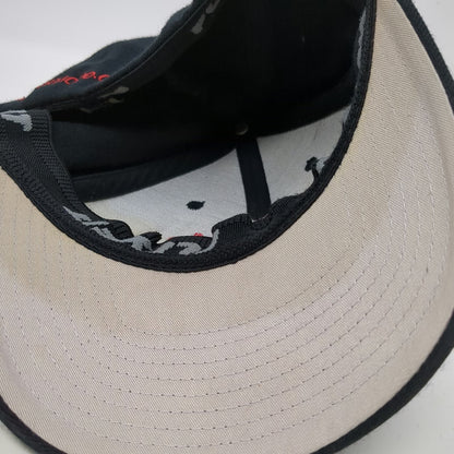 Flexfit Baseball Cap Black M Thin Air Motorsports Embroidered Hat Tan Underbrim
