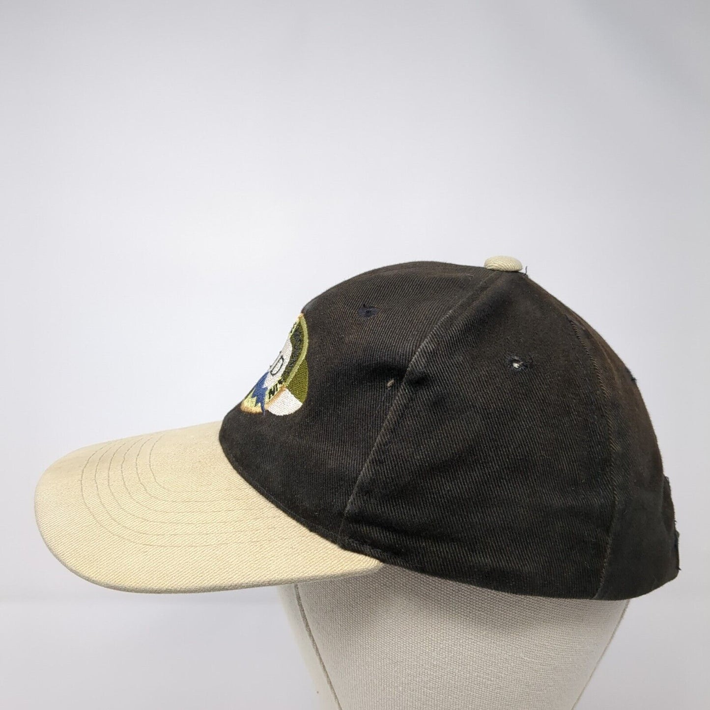 Brundage Mountain McCALL Idaho Slideback Hat Black OS Adjustable Embroidered