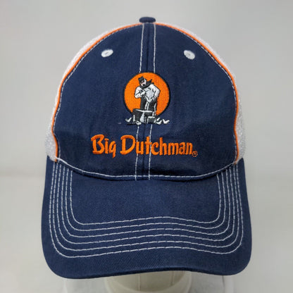 Big Dutchman Strapback Trucker Hat Blue OS Mesh Back JJ Jinkleheimer Farming