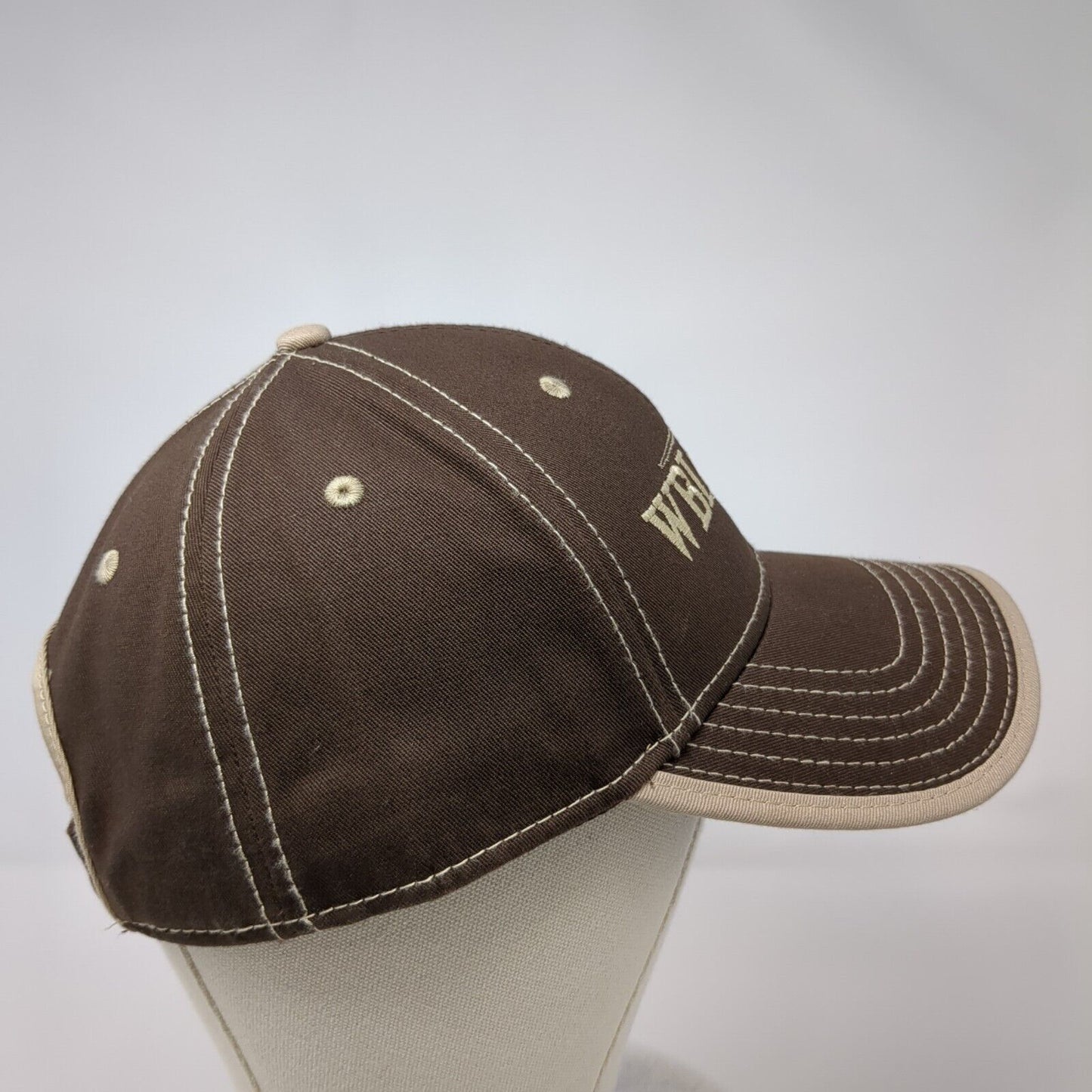 WBI Energy Strapback Hat Brown OSFM Adjustable Embroidered 6 Panel