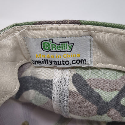 O'Reilly Auto Parts Strapback Baseball Cap Multicolor OS Adjustable Camouflage