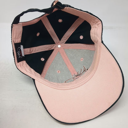 RMEF Baseball Cap Pink Black One Size Slideback Elk Foundation Logo Scroll Hat