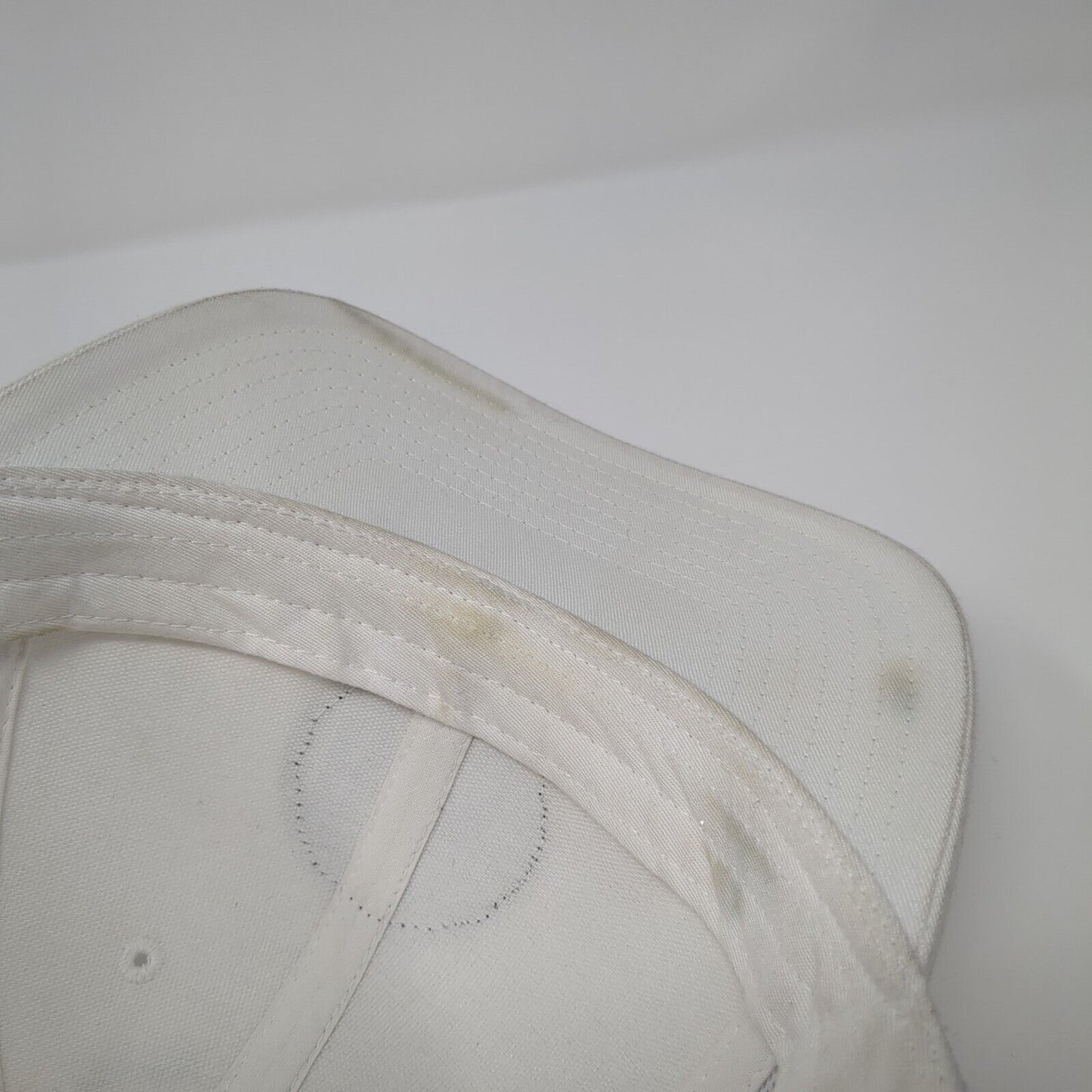 Golf 208 Strapback Hat White OS Adjustable Embroidered Mesh Back Richardson