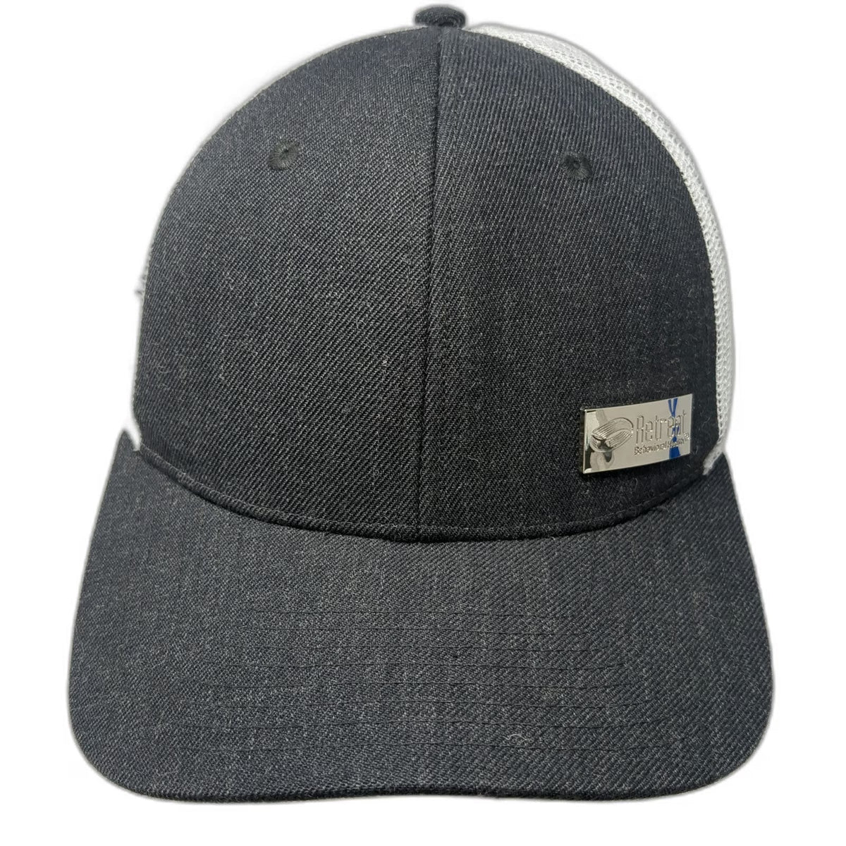 Name Brand Promotions Trucker Hat Gray White One Size Mesh Back Retreat Logo