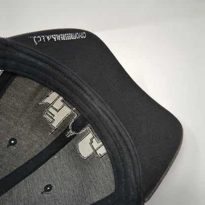 City of Real Estate Snapback Trucker Hat Camouflage OS Adjustable Mesh Yupoong