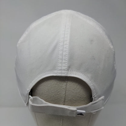 Adidas Aeroready Strapback Hat White OSFA Adjustable Breathable 6 Panel