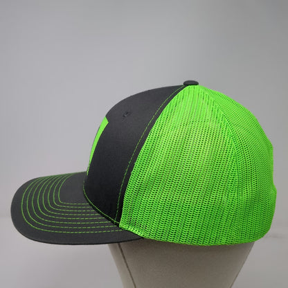Richardson Trucker Hat Gray Green One Size Snapback Mesh Beniton Construction