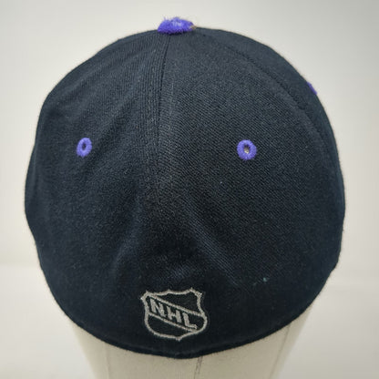 Los Angeles Kings NHL CCM Cap Black One Size Stretch Fit Crown Logo Center Ice