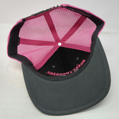 Richardson Trucker Hat Gray Pink One Size Danny Thomason Arena Mesh Snapback