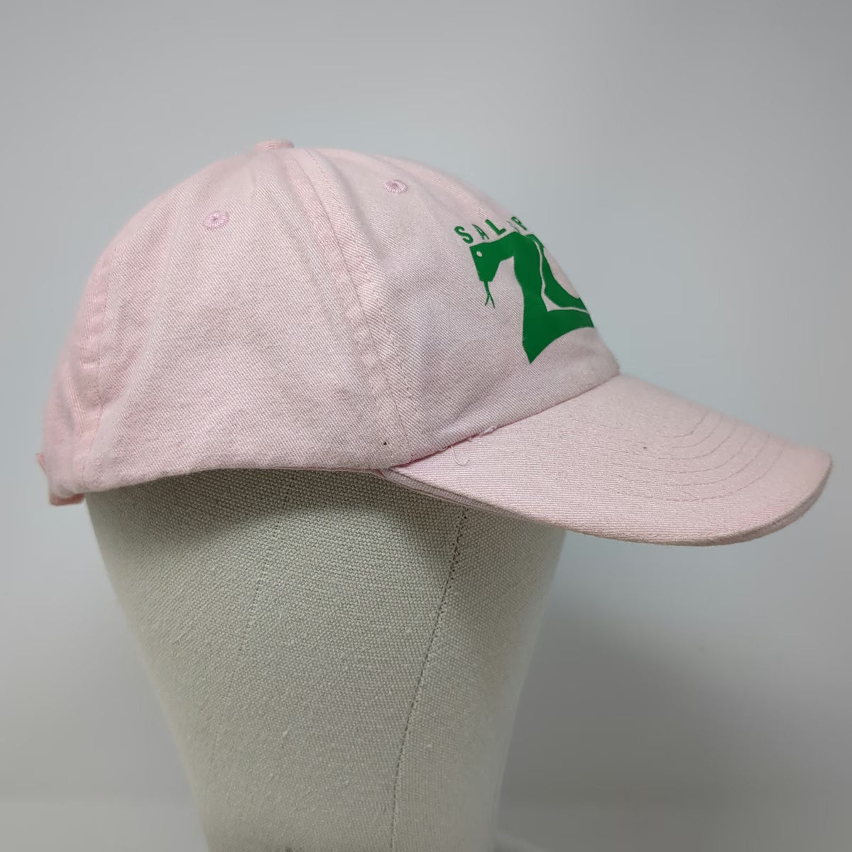 Norwood Baseball Cap Pink Green One Size Salisbury Zoo Graphic Strapback Hat