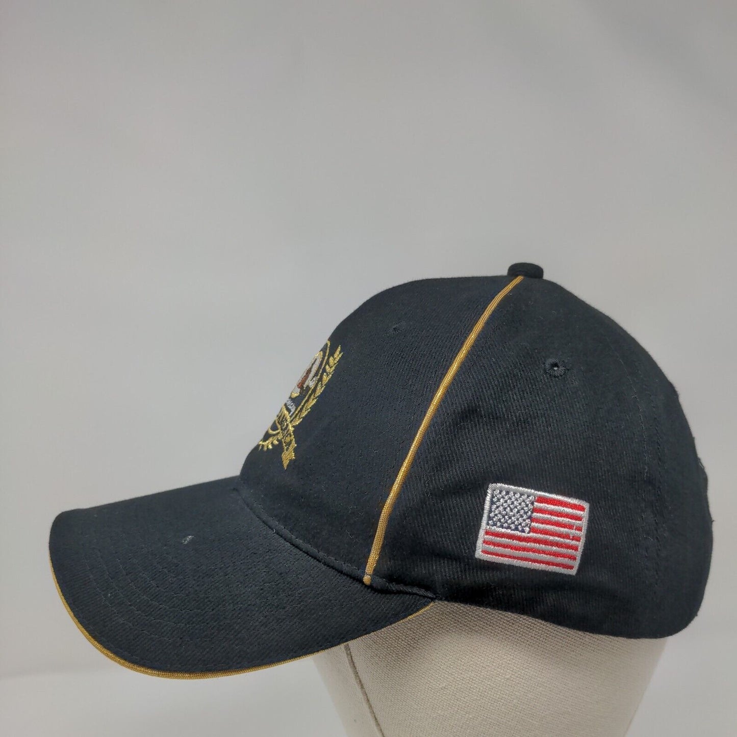 We Build America 50th Anniversary Strapback Hat Black One Size 6 Panel