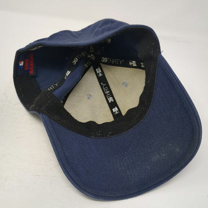 New Era New York Yankees MLB Baseball Cap Blue L 39THIRTY Stretch Fit Hat Logo