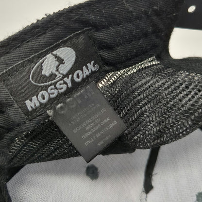 Mossy Oak Trucker Hat Gray One Size Tactical Logo Mesh Back Snapback Youth