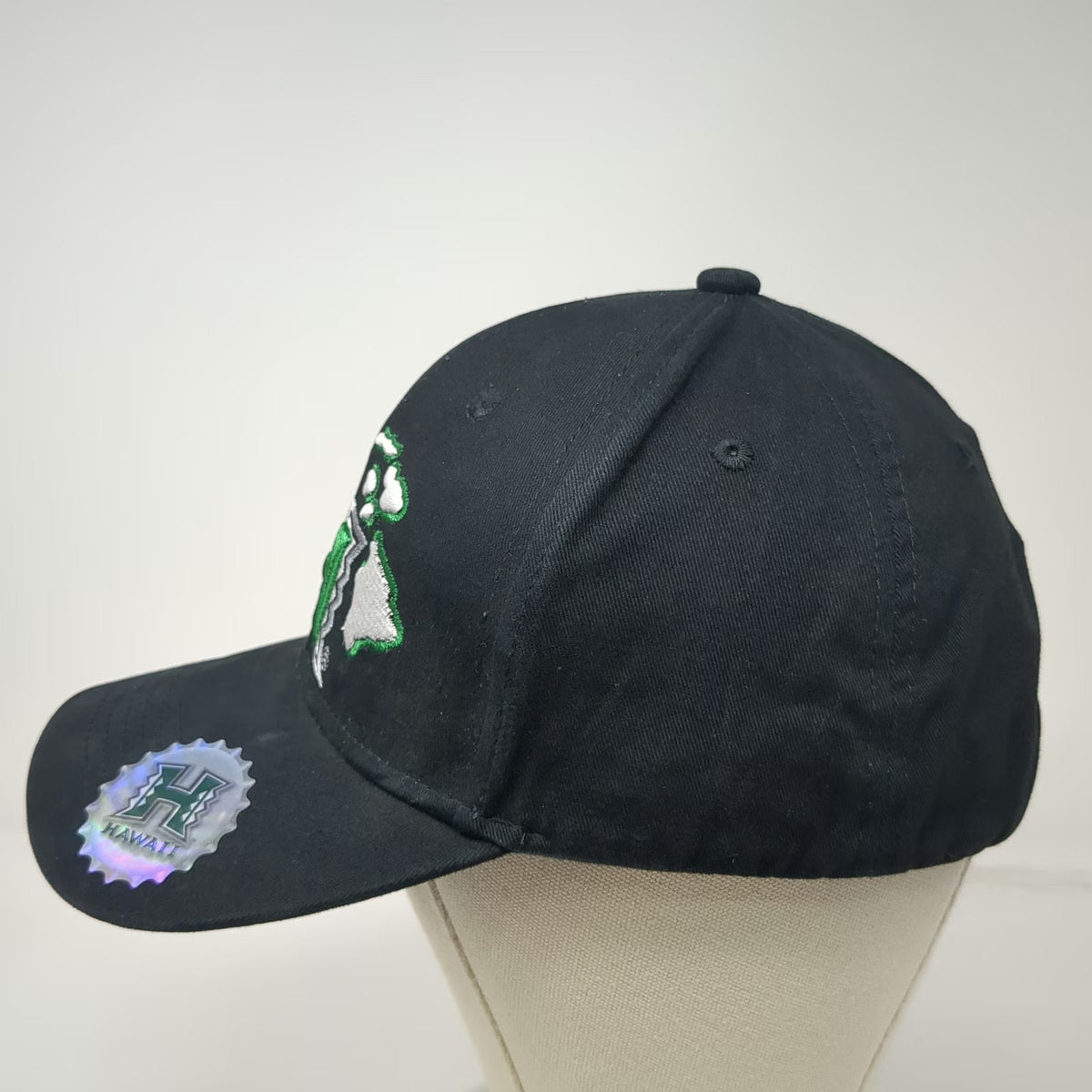 Hawaii Rainbow Warriors NCAA Happy Shirts Cap Black One Size Strapback Islands
