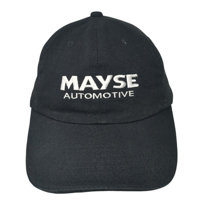 Mayse Automotive Strapback Baseball Cap Black One Size Adjustable Embroidered