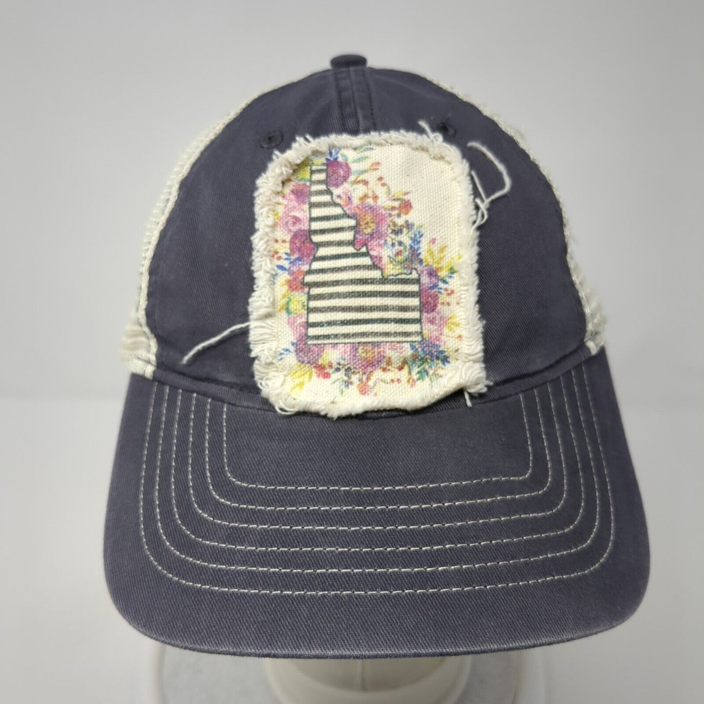 Zkapz Snapback Trucker Hat Multi One Size Mesh Back Idaho Patch Floral