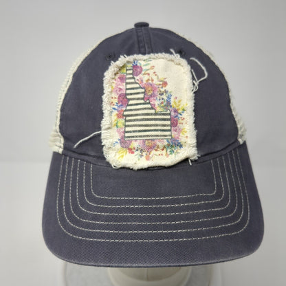 Zkapz Snapback Trucker Hat Multi One Size Mesh Back Idaho Patch Floral