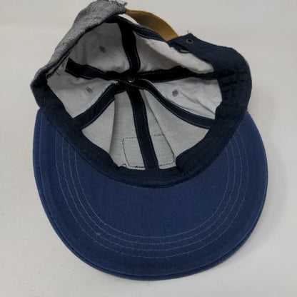 Arka Owl Slideback Hat Multi OSFA Colorblock Leather Patch 6 Panel