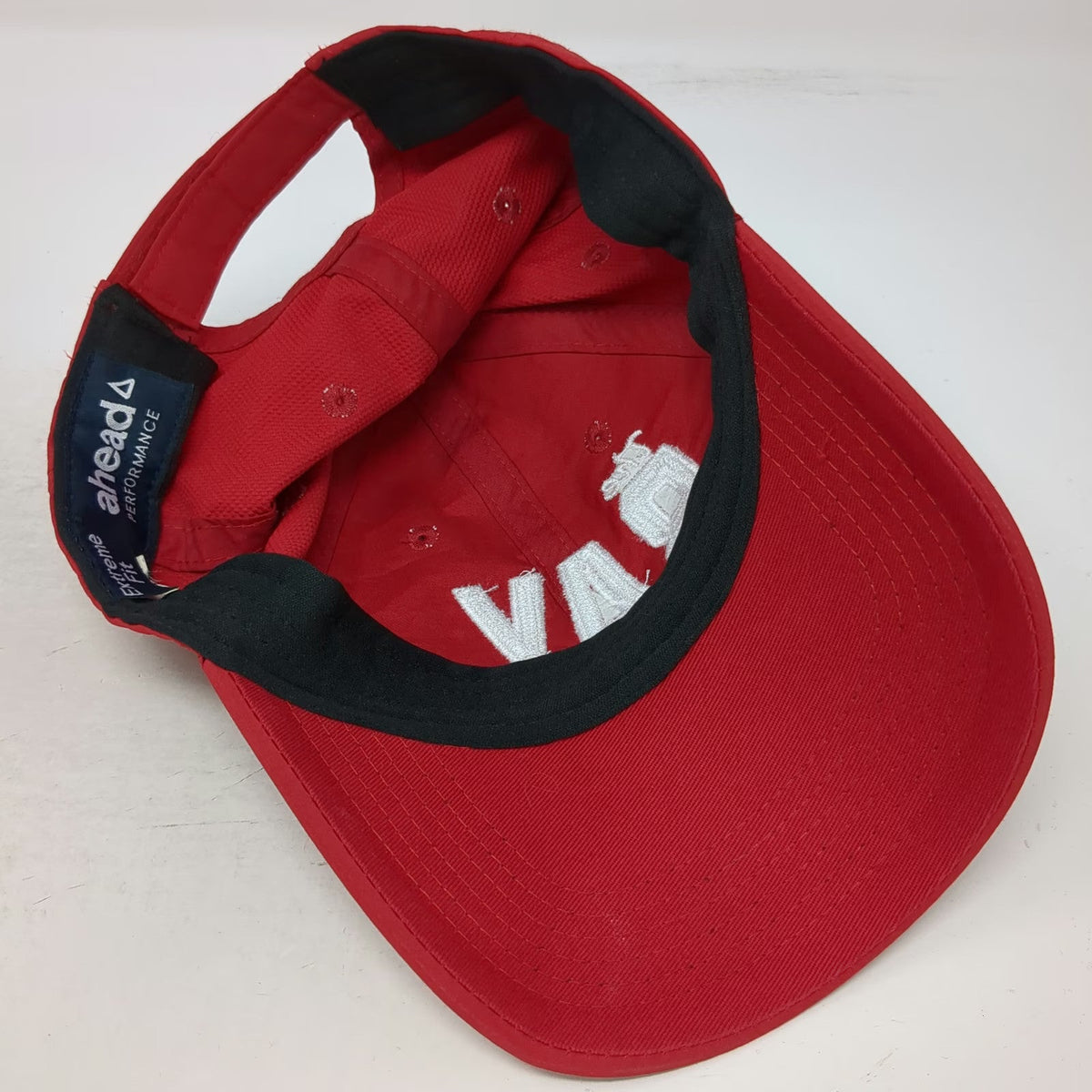 Ahead Baseball Cap Red One Size The BAY Performance Strapback Seahorse Hat