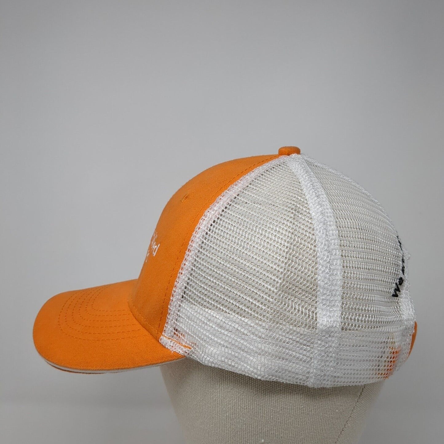 Diversified Services Strapback Mesh Back Trucker Hat Orange One Size