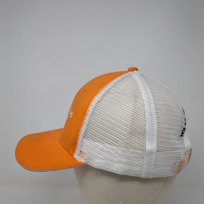 Diversified Services Strapback Mesh Back Trucker Hat Orange One Size