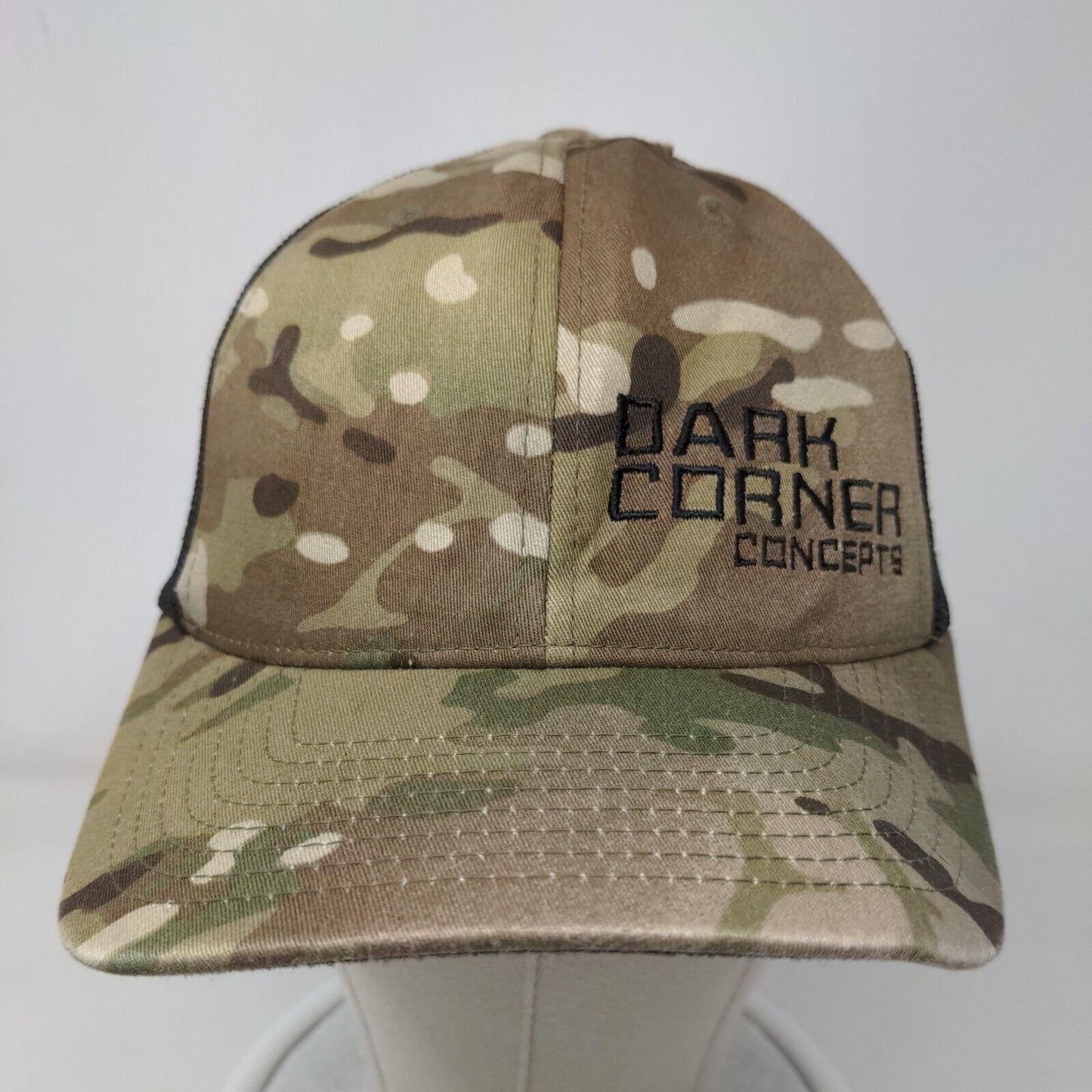 Dark Corner Concepts Snapback Mesh Back Trucker Hat Camo One Size