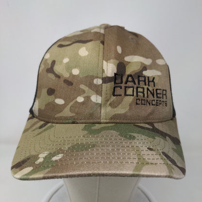 Dark Corner Concepts Snapback Mesh Back Trucker Hat Camo One Size