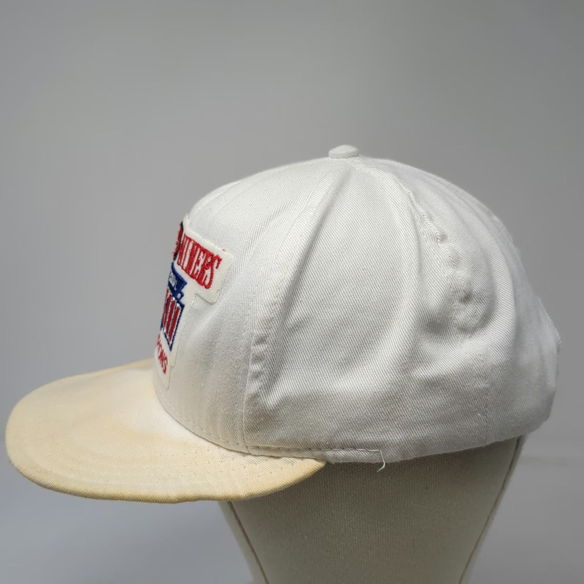San Francisco 49ers NFL Snapback Hat White Red Blue Super Bowl XXIII Vintage USA