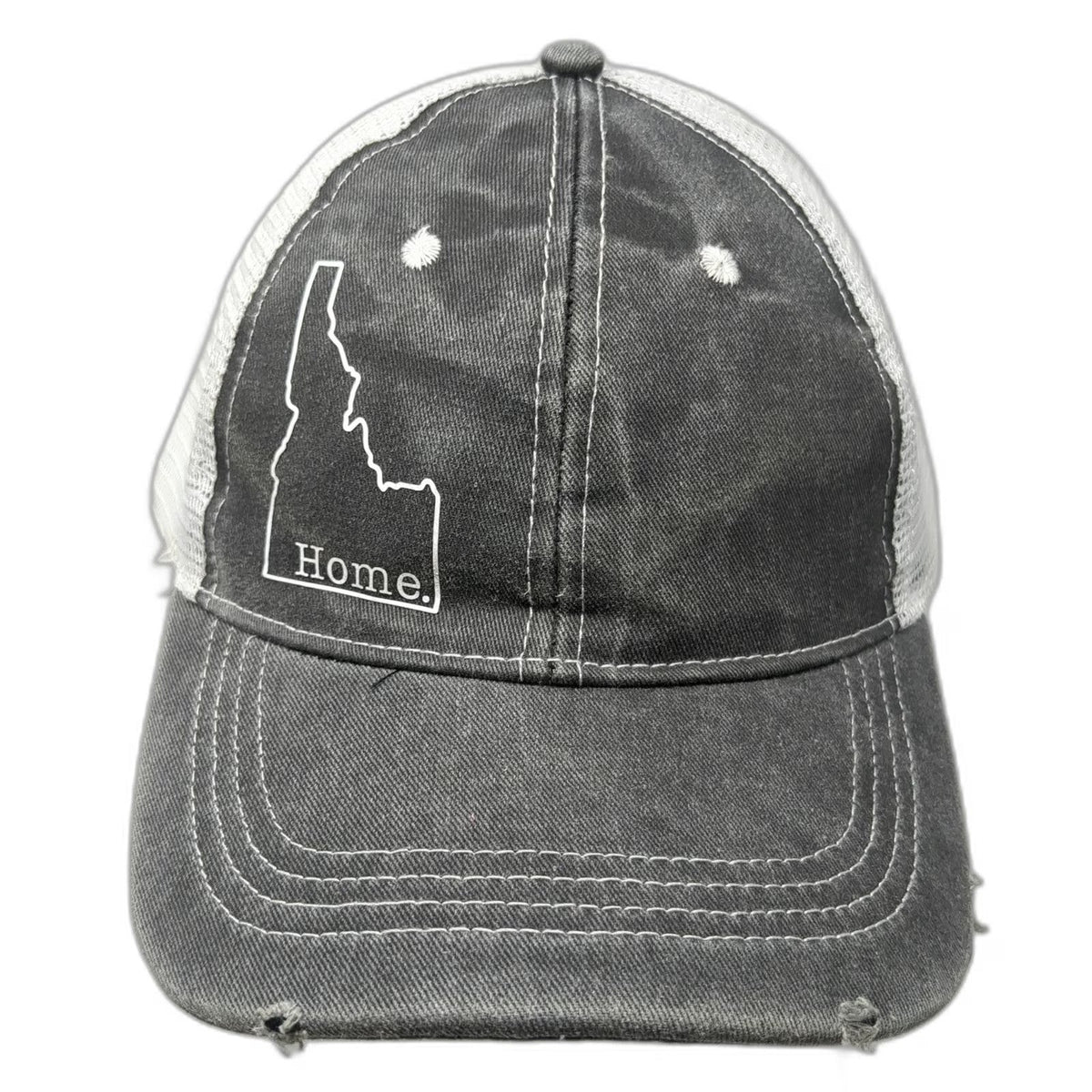 PNW Beginnings Baseball Cap Gray One Size Mesh Back Strapback Idaho State Hat