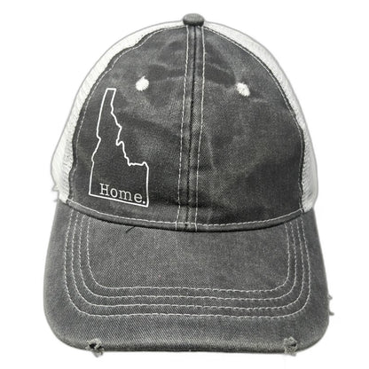 PNW Beginnings Baseball Cap Gray One Size Mesh Back Strapback Idaho State Hat