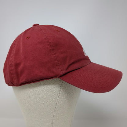 Adidas Baseball Cap Red OSFM Slideback Embroidered Logo Adjustable Cotton Hat