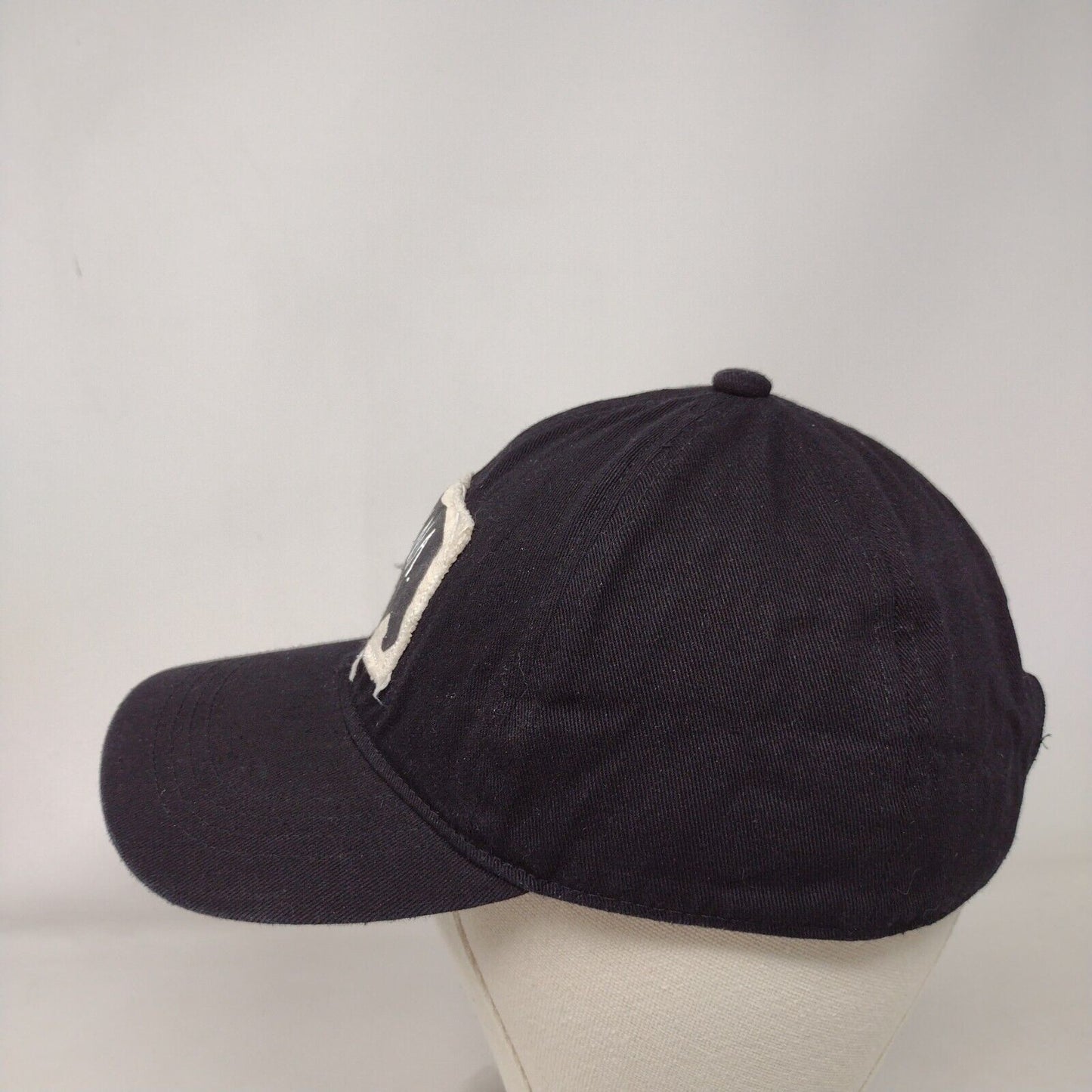 MAMA Slideback Hat Black OSFM Adjustable Patch 6 Panel Rae Dunn Cotton