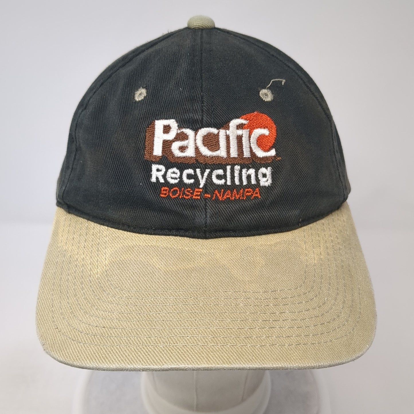 Pacific Recycling Slideback Hat Black One Size Adjustable Embroidered Headliner