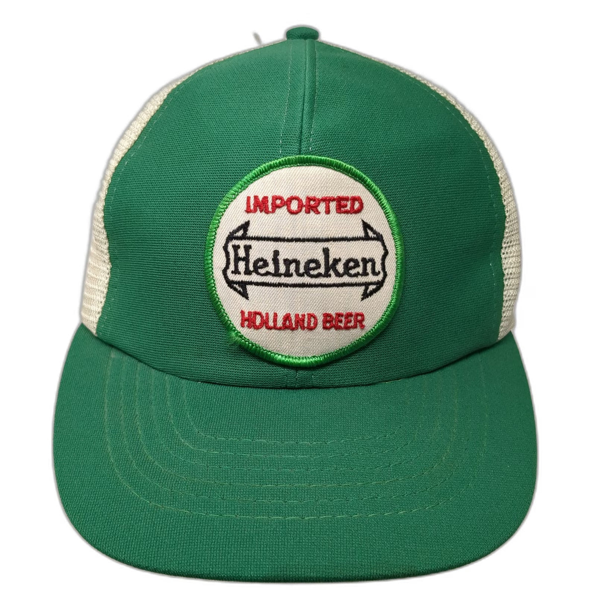 Heineken Import Holland Cap Green Trucker Hat L Beer Snapback Mesh Vintage