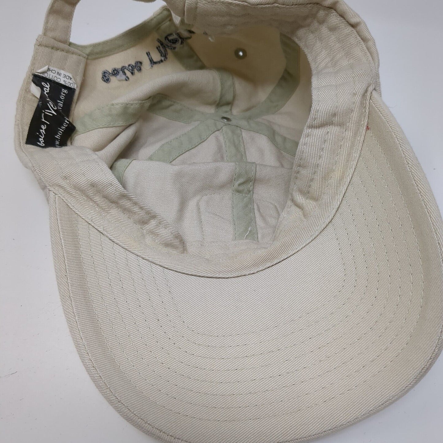 Boise River Festival Patch Slideback Hat Tan One Size Adjustable 6 Panel