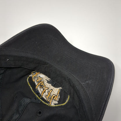 Faded Fly Slideback Hat Black One Size Adjustable Solid Buck's Bags