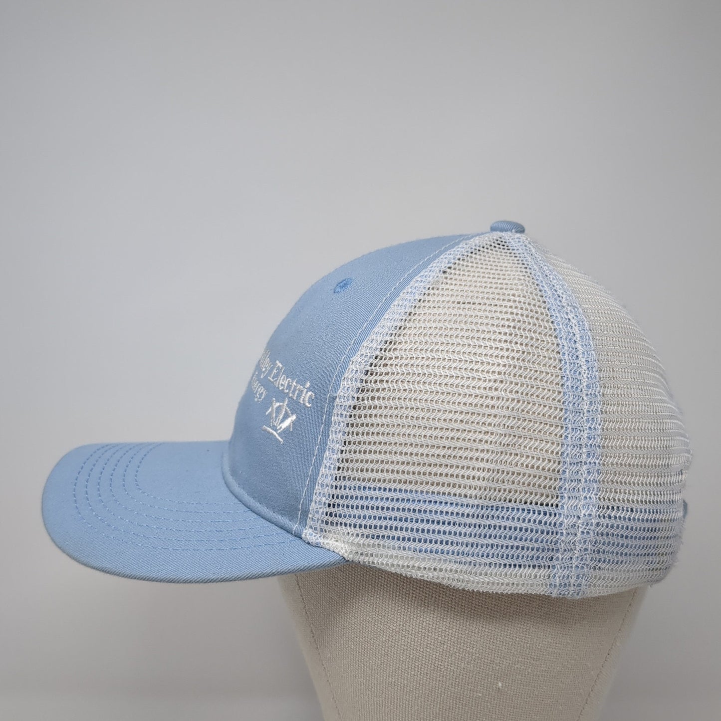 Osage Valley Electric Strapback Trucker Hat Blue One Size Mesh Back