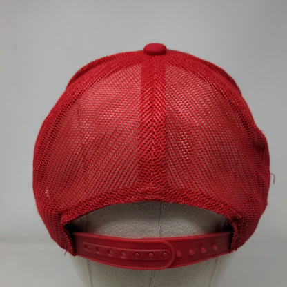 Bass Pro Shops Snapback Mesh Back Trucker Hat Red OSFM Adjustable