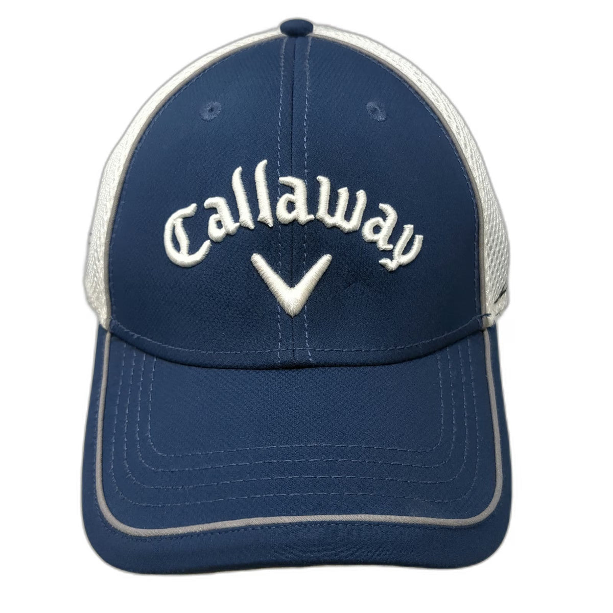 Callaway Baseball Cap Blue M Mesh Tour Authentic Odyssey XR Bomb Golf Hat