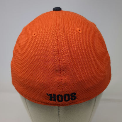 Virginia Cavaliers NCAA New Era Cap Orange Blue White M 39THIRTY Stretch Fit Hat
