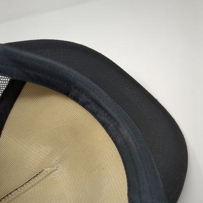 Shadow Running Snapback Trucker Hat Black One Size Mesh Back District