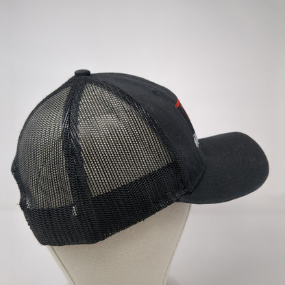 Rebel Rock Racing Snapback Trucker Hat Black One Size Solid New Era