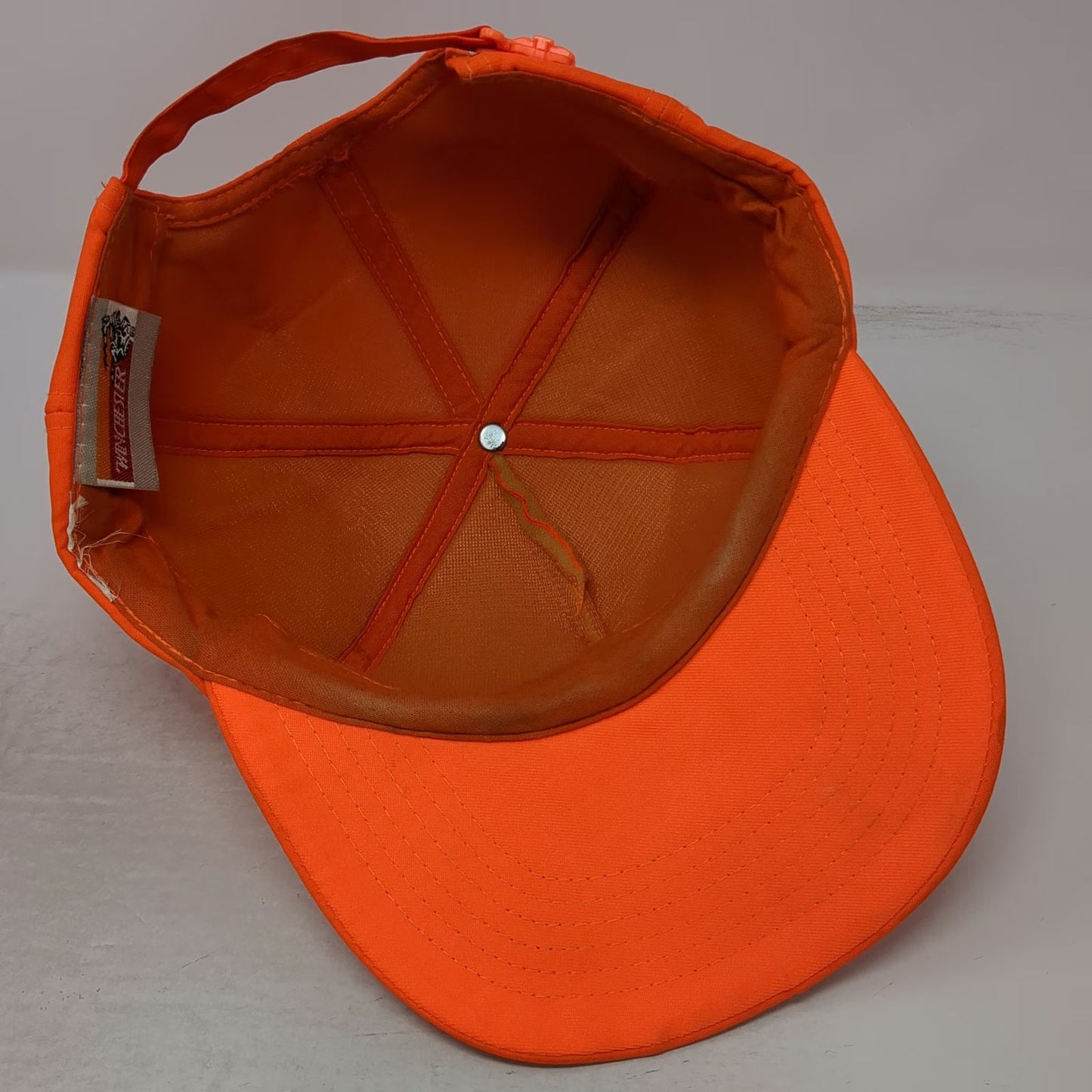 Winchester 5 Panel Orange One Size Hunting Safety Blaze Blank Hat Slideback
