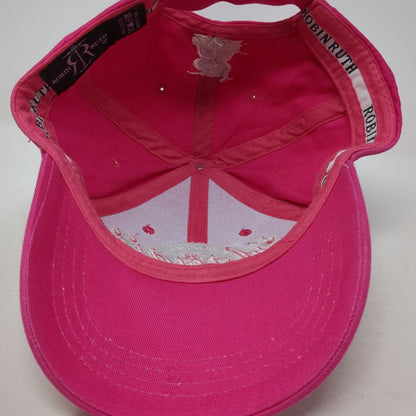 Robin Ruth Hawaii Pineapple Pink Baseball Cap Hat One Size Strapback Embroidered