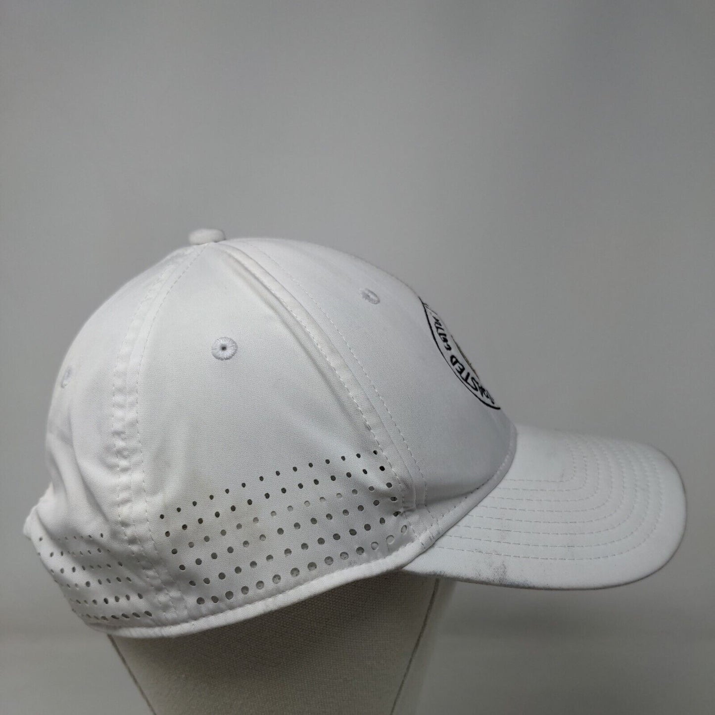 Gettin' Toasted Strapback Hat White OSFM Embroidered Breathable The Game