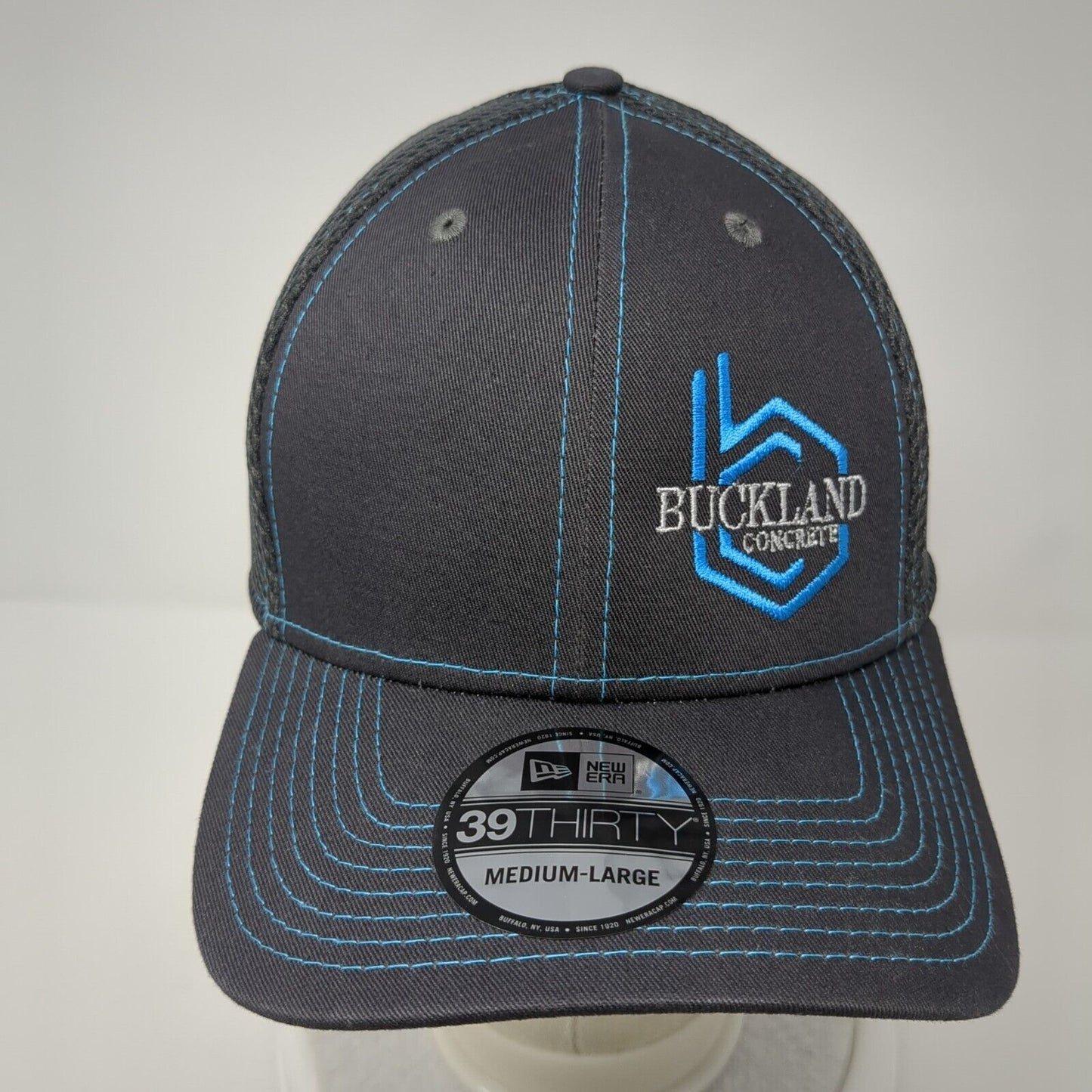 Buckland Concrete Fitted Hat Gray Medium/Large Mesh New Era 39Thirty