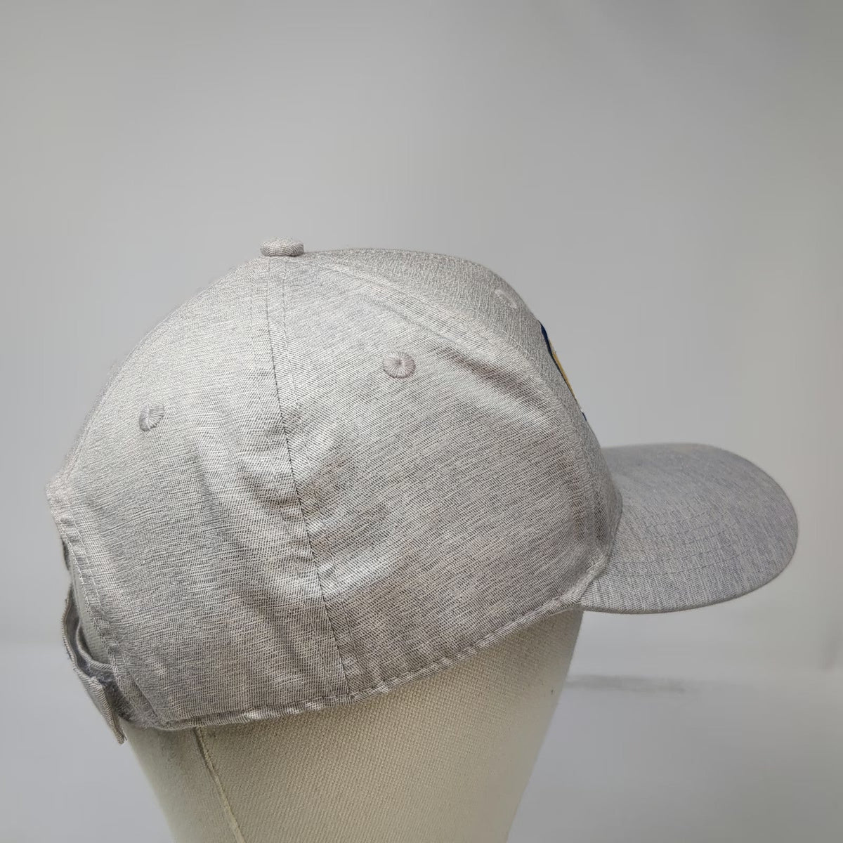 Ahead CIU Rams Hat Baseball Cap Gray One Size Strapback Embroidered Logo Curve