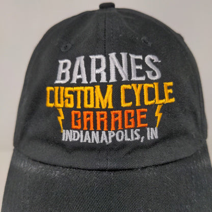 Unbranded Men's Slideback Hat Black Barnes Custom Cycle Garage Indianapolis IN