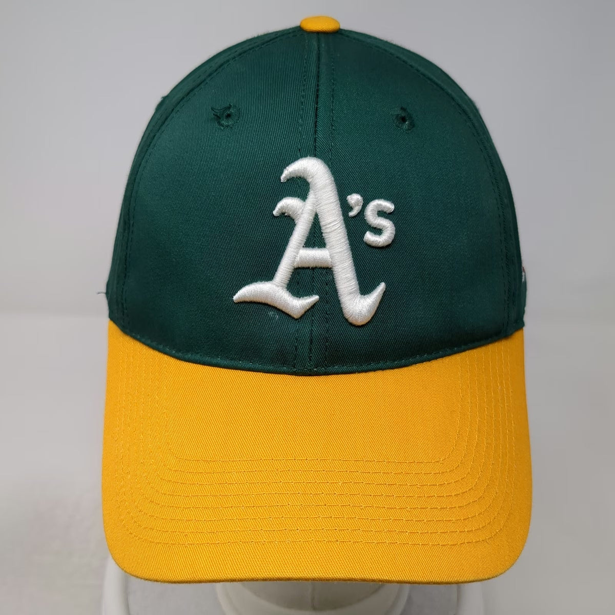 Outdoor Cap Baseball Cap Green Yellow One Size Oakland Athletics MLB Logo Hat