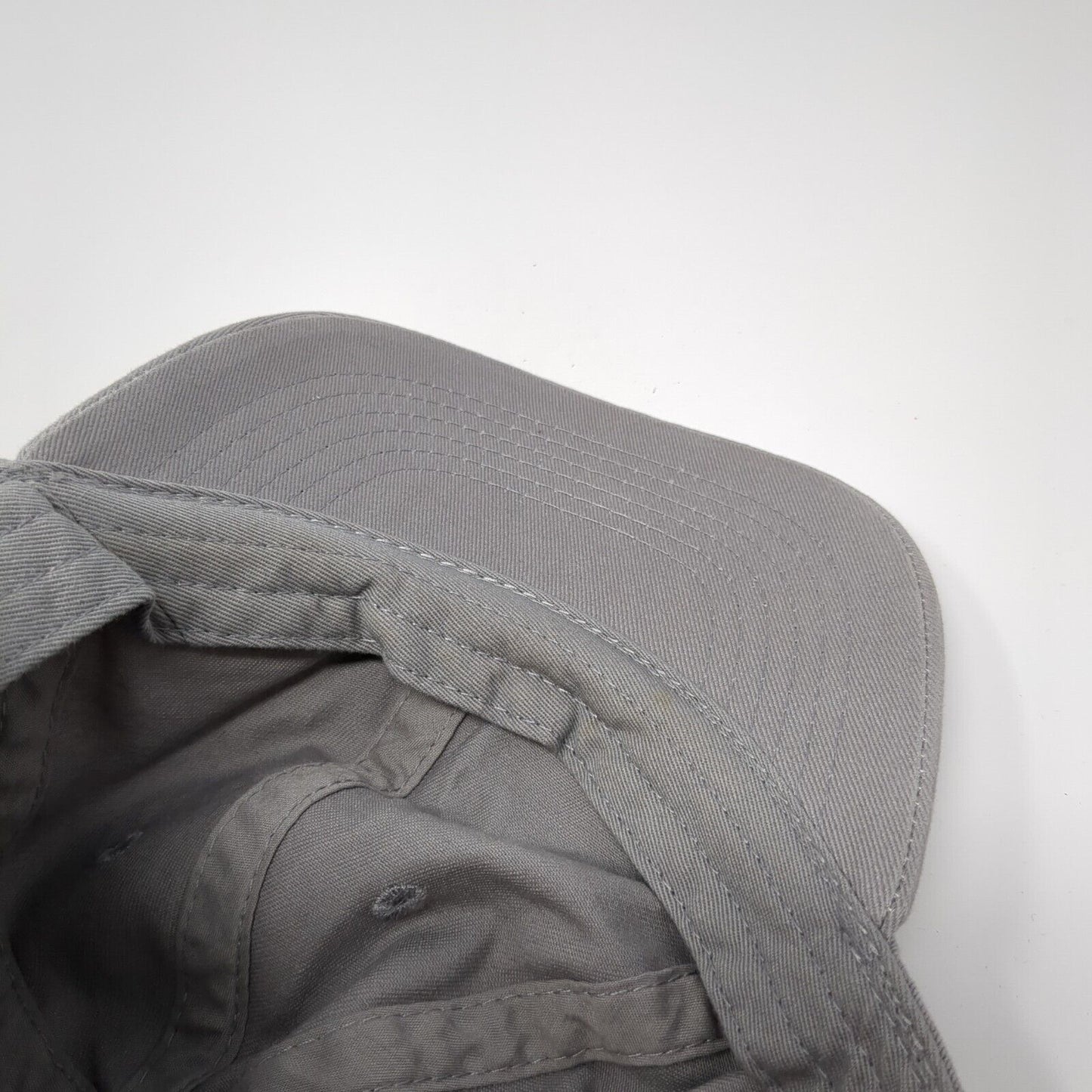 Newhattan Slideback Hat Gray One Size Adjustable Embroidered Blank Cotton